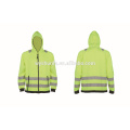 2015 new design long sleeve heavy fleece jacket with 2 pockets ,100% polyester fleece conform to EN ISO 20471 CLASS 3